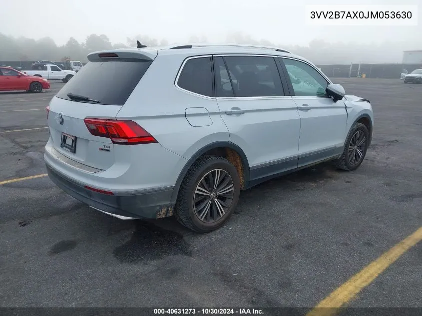 2018 Volkswagen Tiguan 2.0T Se/2.0T Sel VIN: 3VV2B7AX0JM053630 Lot: 40631273