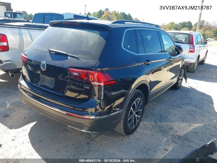 2018 Volkswagen Tiguan 2.0T Se/2.0T Sel VIN: 3VV3B7AX9JM218787 Lot: 40643116