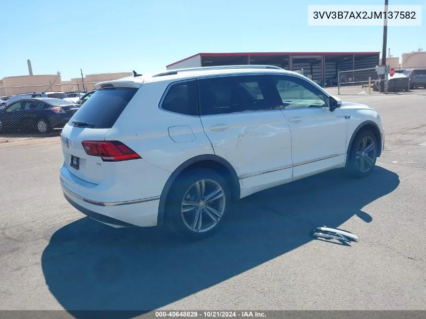 2018 Volkswagen Tiguan 2.0T Se/2.0T Sel VIN: 3VV3B7AX2JM137582 Lot: 40648829