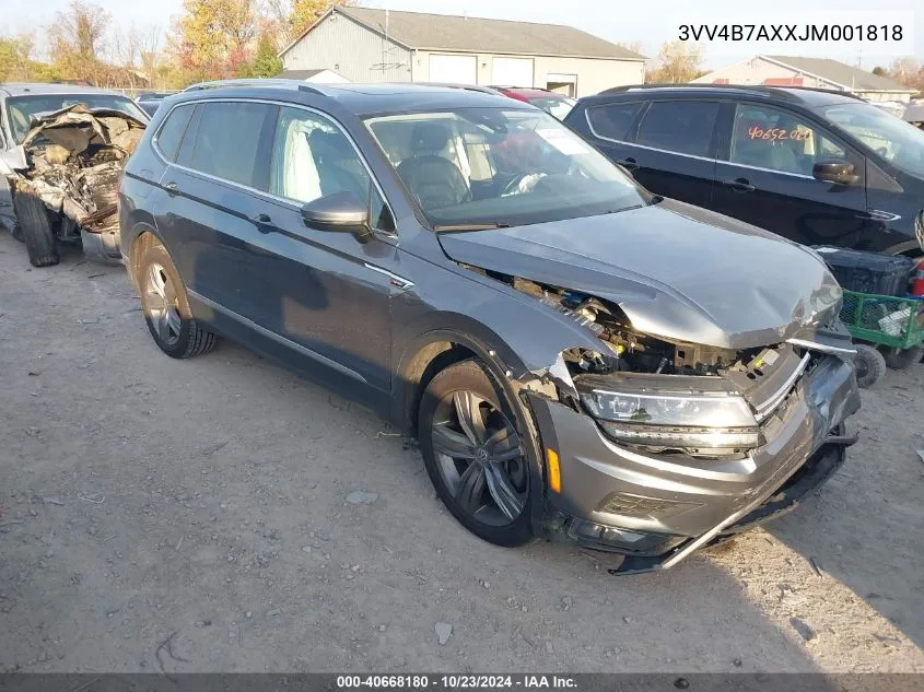 2018 Volkswagen Tiguan 2.0T Sel Premium VIN: 3VV4B7AXXJM001818 Lot: 40668180