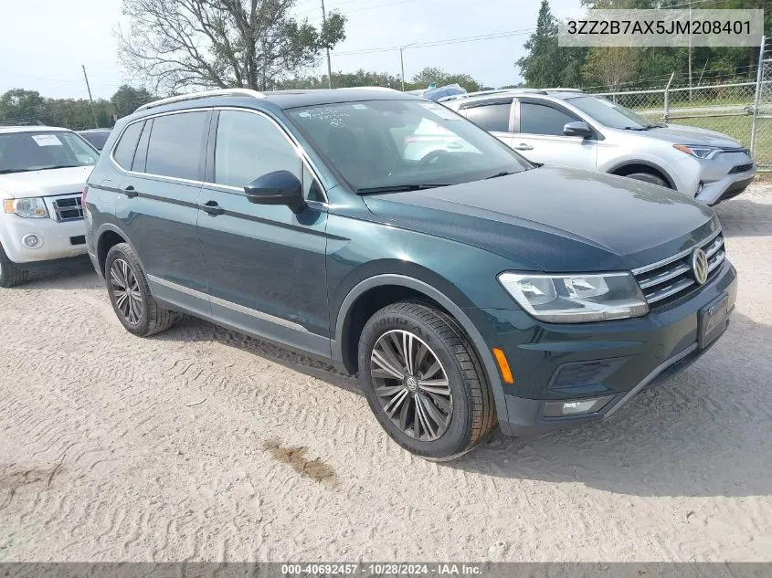 2018 Volkswagen Tiguan VIN: 3ZZ2B7AX5JM208401 Lot: 40692457