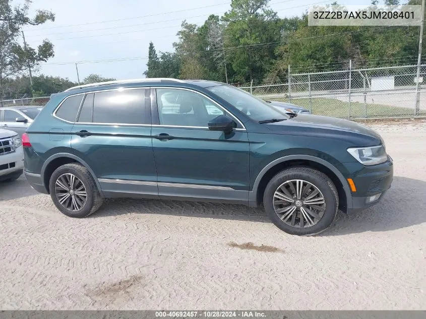 2018 Volkswagen Tiguan VIN: 3ZZ2B7AX5JM208401 Lot: 40692457