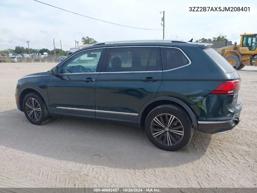 2018 Volkswagen Tiguan VIN: 3ZZ2B7AX5JM208401 Lot: 40692457