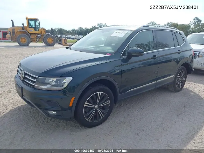 2018 Volkswagen Tiguan VIN: 3ZZ2B7AX5JM208401 Lot: 40692457