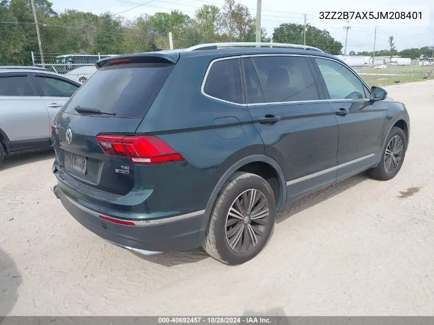 2018 Volkswagen Tiguan VIN: 3ZZ2B7AX5JM208401 Lot: 40692457