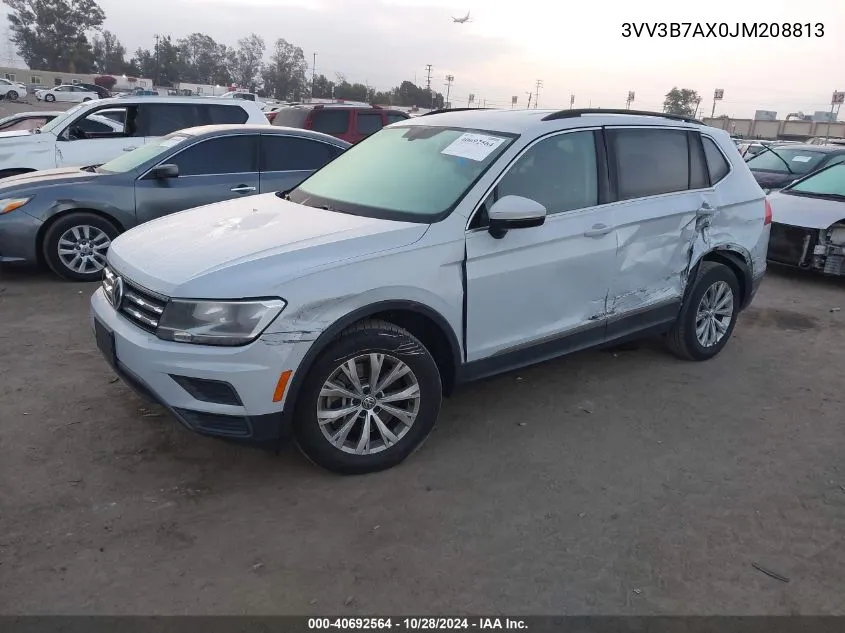 2018 Volkswagen Tiguan 2.0T Se/2.0T Sel VIN: 3VV3B7AX0JM208813 Lot: 40692564