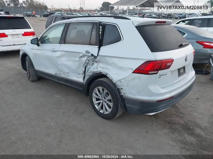 2018 Volkswagen Tiguan 2.0T Se/2.0T Sel VIN: 3VV3B7AX0JM208813 Lot: 40692564