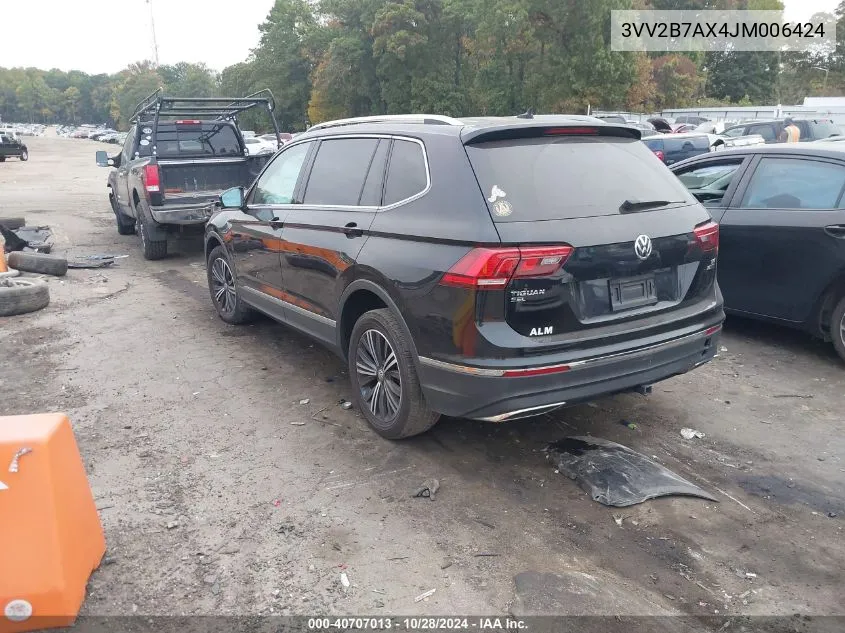 2018 Volkswagen Tiguan 2.0T Se/2.0T Sel VIN: 3VV2B7AX4JM006424 Lot: 40707013