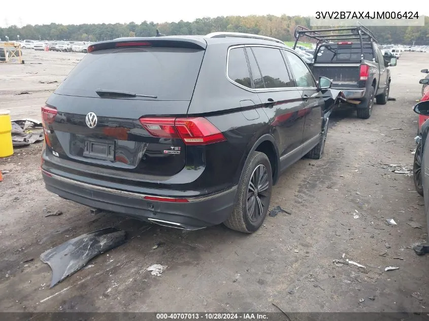 2018 Volkswagen Tiguan 2.0T Se/2.0T Sel VIN: 3VV2B7AX4JM006424 Lot: 40707013