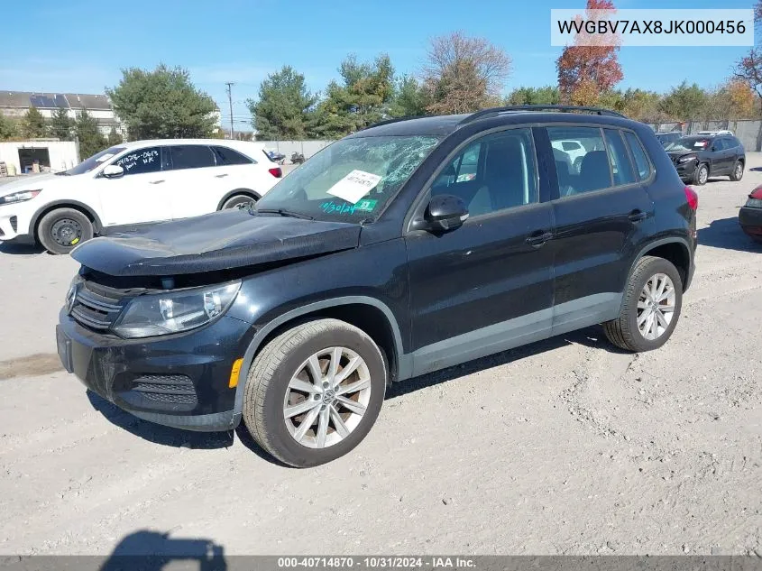 2018 Volkswagen Tiguan Limited 2.0T VIN: WVGBV7AX8JK000456 Lot: 40714870