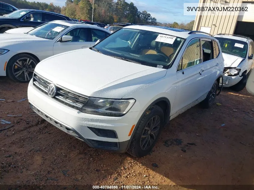 2018 Volkswagen Tiguan 2.0T Se/2.0T Sel VIN: 3VV3B7AX9JM220362 Lot: 40784598