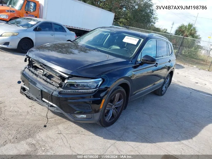 3VV4B7AX9JM198786 2018 Volkswagen Tiguan 2.0T Sel Premium