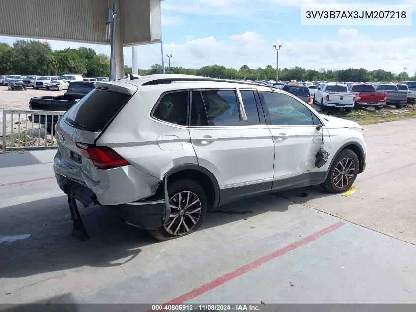 3VV3B7AX3JM207218 2018 Volkswagen Tiguan 2.0T Se/2.0T Sel