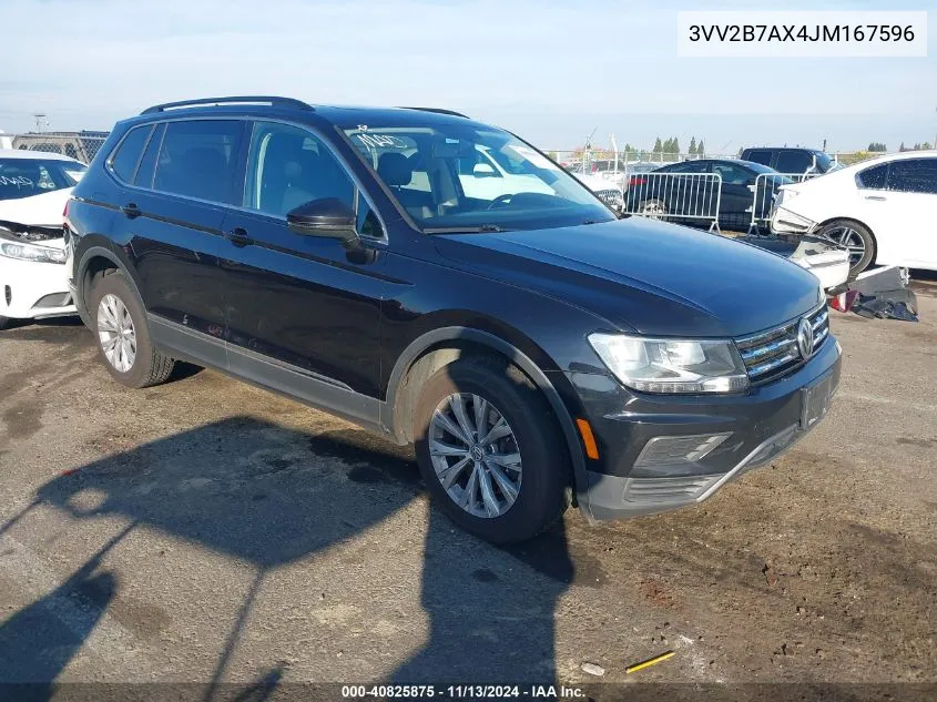 2018 Volkswagen Tiguan 2.0T Se/Sel VIN: 3VV2B7AX4JM167596 Lot: 40825875