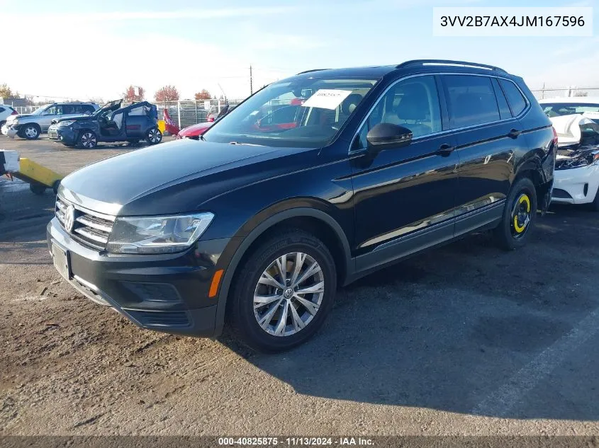 2018 Volkswagen Tiguan 2.0T Se/Sel VIN: 3VV2B7AX4JM167596 Lot: 40825875