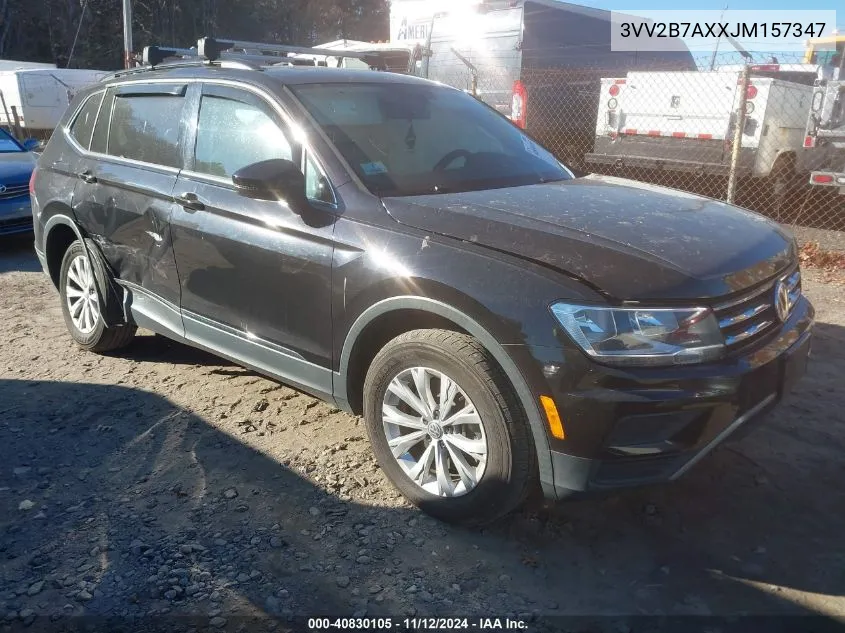 2018 Volkswagen Tiguan 2.0T Se/Sel VIN: 3VV2B7AXXJM157347 Lot: 40830105