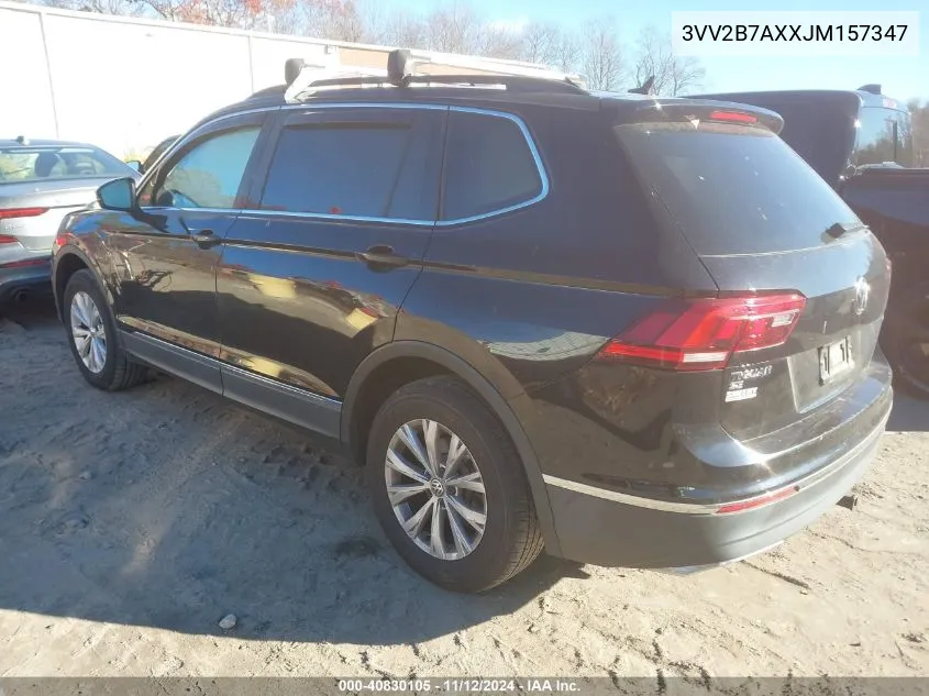 2018 Volkswagen Tiguan 2.0T Se/Sel VIN: 3VV2B7AXXJM157347 Lot: 40830105