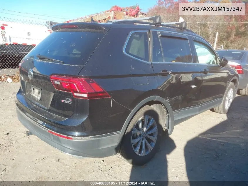 2018 Volkswagen Tiguan 2.0T Se/Sel VIN: 3VV2B7AXXJM157347 Lot: 40830105