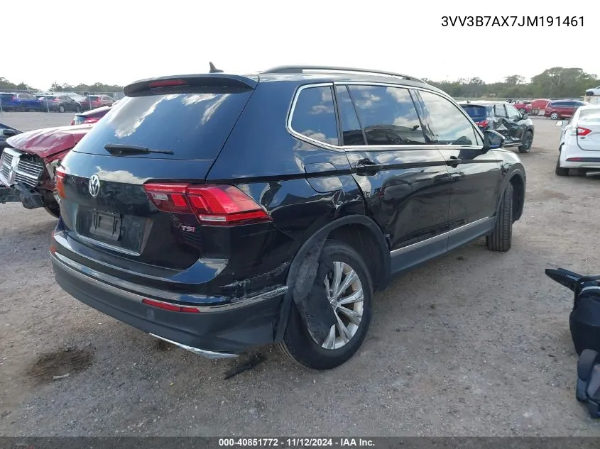 2018 Volkswagen Tiguan 2.0T Se/2.0T Sel VIN: 3VV3B7AX7JM191461 Lot: 40851772