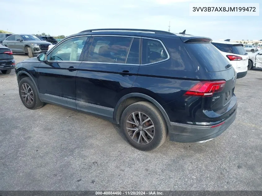 2018 Volkswagen Tiguan 2.0T Se/2.0T Sel VIN: 3VV3B7AX8JM199472 Lot: 40884450