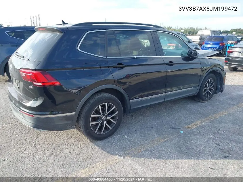 2018 Volkswagen Tiguan 2.0T Se/2.0T Sel VIN: 3VV3B7AX8JM199472 Lot: 40884450