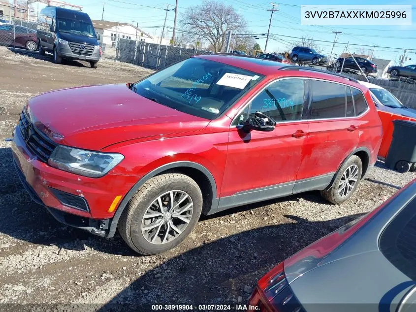 2019 Volkswagen Tiguan 2.0T Se/2.0T Sel/2.0T Sel R-Line/2.0T Sel R-Line Black VIN: 3VV2B7AXXKM025996 Lot: 38919904