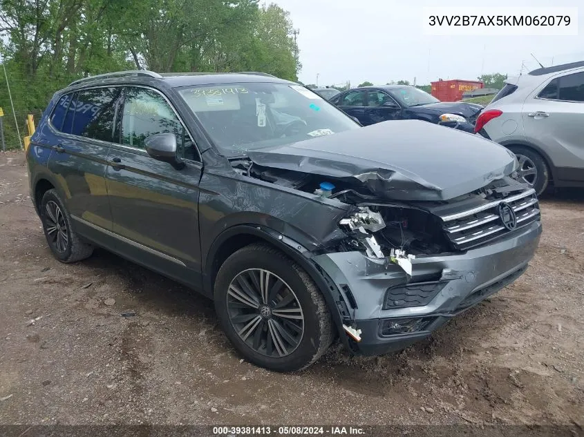 2019 Volkswagen Tiguan 2.0T Se/2.0T Sel/2.0T Sel R-Line/2.0T Sel R-Line Black VIN: 3VV2B7AX5KM062079 Lot: 39381413