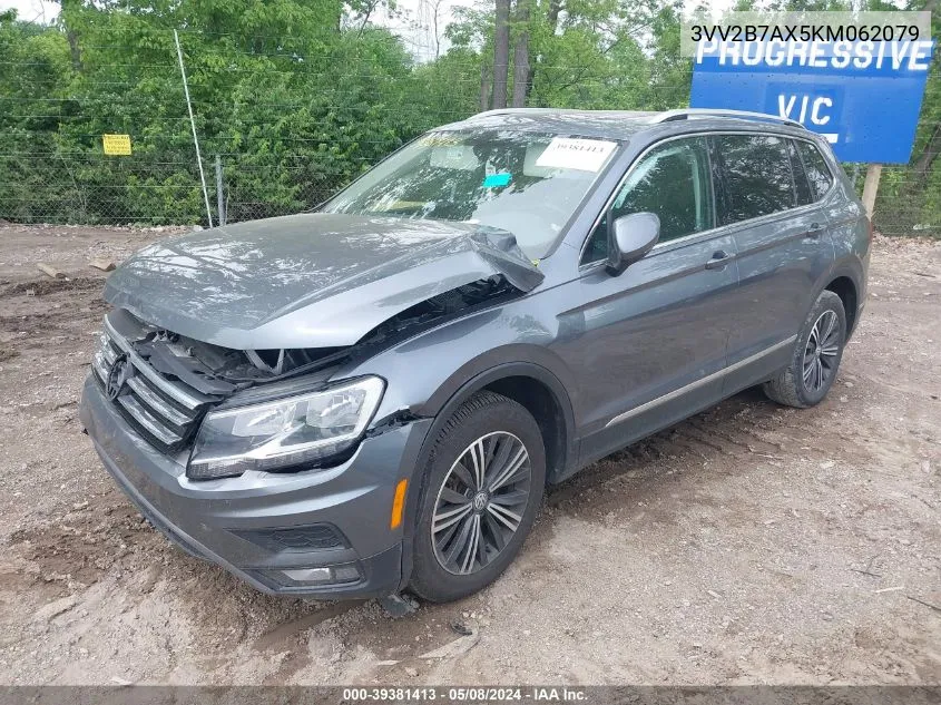 2019 Volkswagen Tiguan 2.0T Se/2.0T Sel/2.0T Sel R-Line/2.0T Sel R-Line Black VIN: 3VV2B7AX5KM062079 Lot: 39381413