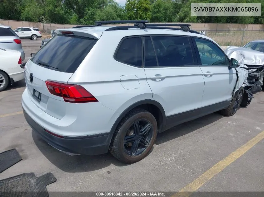 2019 Volkswagen Tiguan 2.0T S VIN: 3VV0B7AXXKM065096 Lot: 39518342