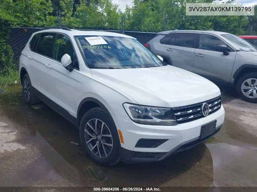 2019 Volkswagen Tiguan 2.0T Se/2.0T Sel/2.0T Sel R-Line/2.0T Sel R-Line Black VIN: 3VV2B7AX0KM139795 Lot: 39684206