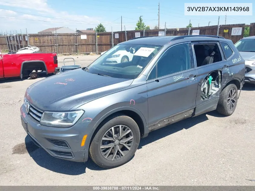 2019 Volkswagen Tiguan 2.0T Se/2.0T Sel/2.0T Sel R-Line/2.0T Sel R-Line Black VIN: 3VV2B7AX3KM143968 Lot: 39838788