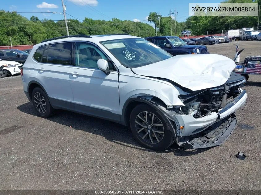 2019 Volkswagen Tiguan 2.0T Se/2.0T Sel/2.0T Sel R-Line/2.0T Sel R-Line Black VIN: 3VV2B7AX7KM008864 Lot: 39850291