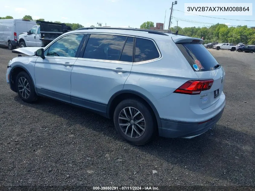 3VV2B7AX7KM008864 2019 Volkswagen Tiguan 2.0T Se/2.0T Sel/2.0T Sel R-Line/2.0T Sel R-Line Black