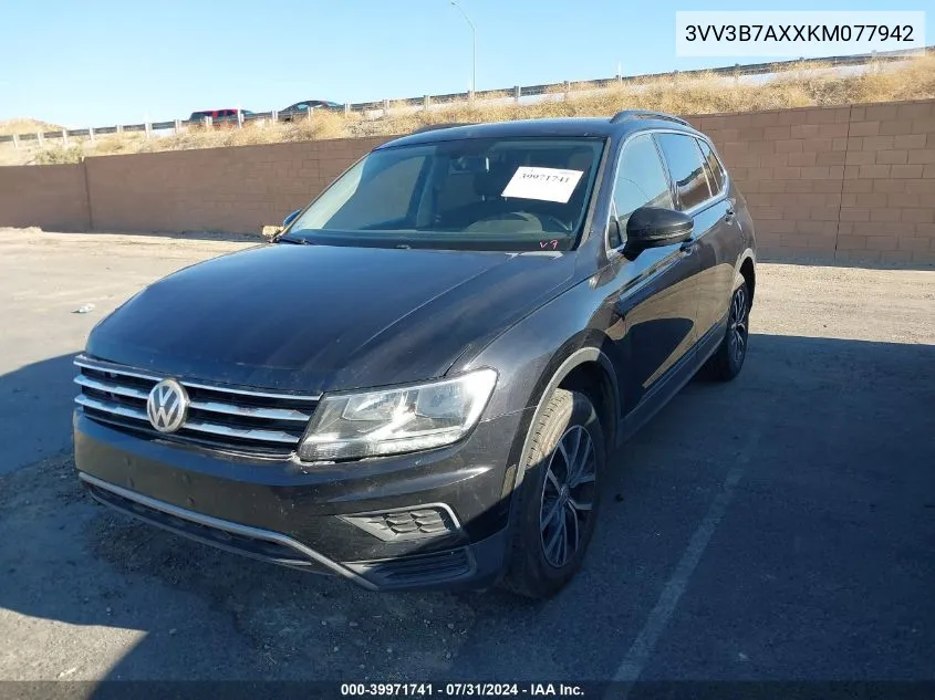 2019 Volkswagen Tiguan 2.0T Se/2.0T Sel/2.0T Sel R-Line/2.0T Sel R-Line Black VIN: 3VV3B7AXXKM077942 Lot: 39971741