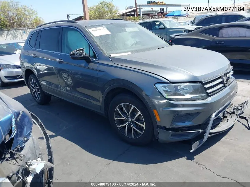 2019 Volkswagen Tiguan 2.0T Se/2.0T Sel/2.0T Sel R-Line/2.0T Sel R-Line Black VIN: 3VV3B7AX5KM077184 Lot: 40079183