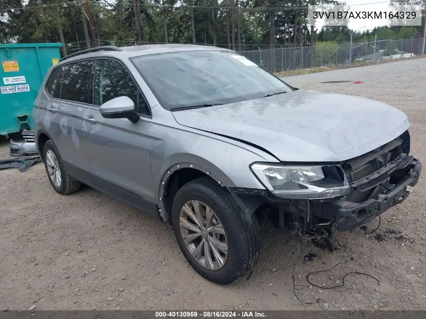 2019 Volkswagen Tiguan 2.0T S VIN: 3VV1B7AX3KM164329 Lot: 40130959