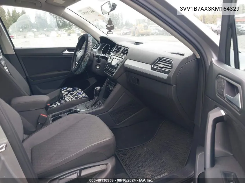 3VV1B7AX3KM164329 2019 Volkswagen Tiguan 2.0T S