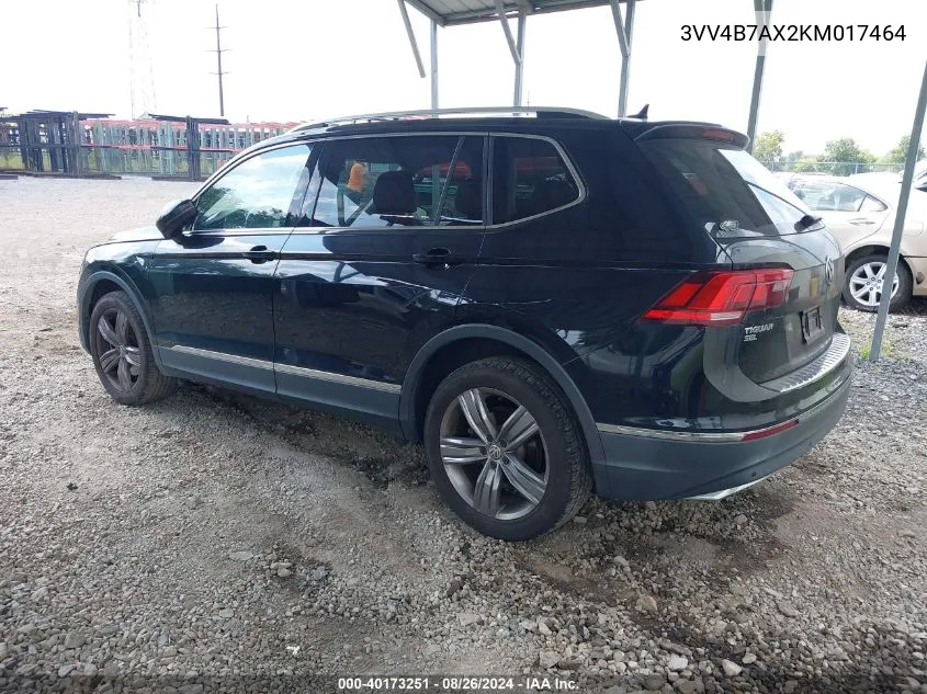 3VV4B7AX2KM017464 2019 Volkswagen Tiguan 2.0T Sel Premium/2.0T Sel Premium R-Line