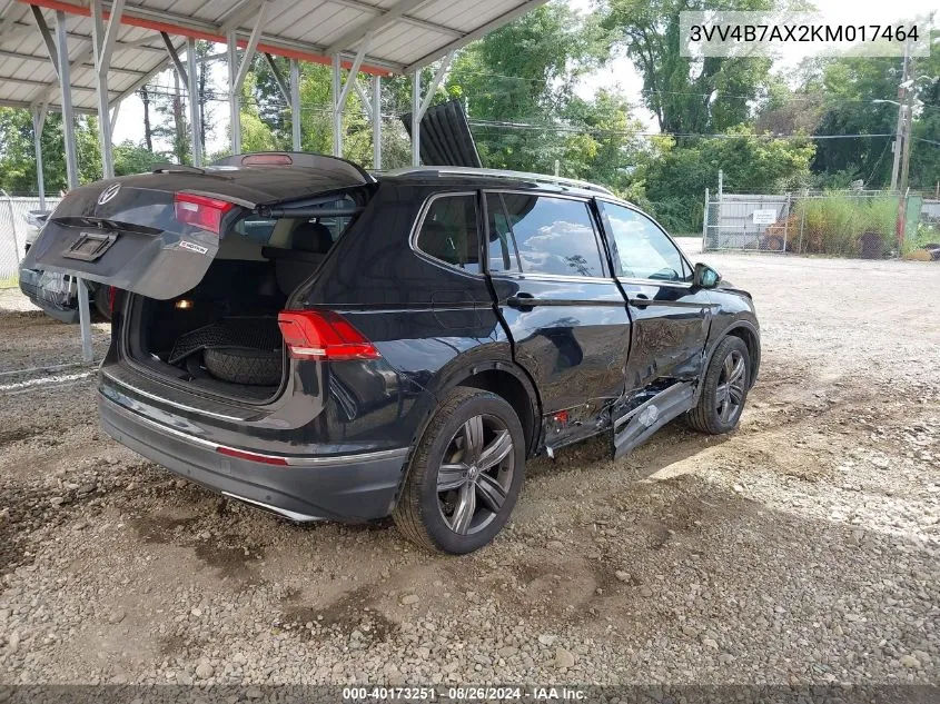 2019 Volkswagen Tiguan 2.0T Sel Premium/2.0T Sel Premium R-Line VIN: 3VV4B7AX2KM017464 Lot: 40173251