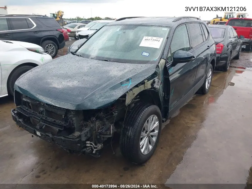 3VV1B7AX3KM121206 2019 Volkswagen Tiguan 2.0T S