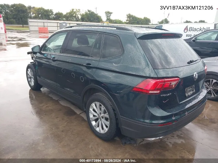 3VV1B7AX3KM121206 2019 Volkswagen Tiguan 2.0T S