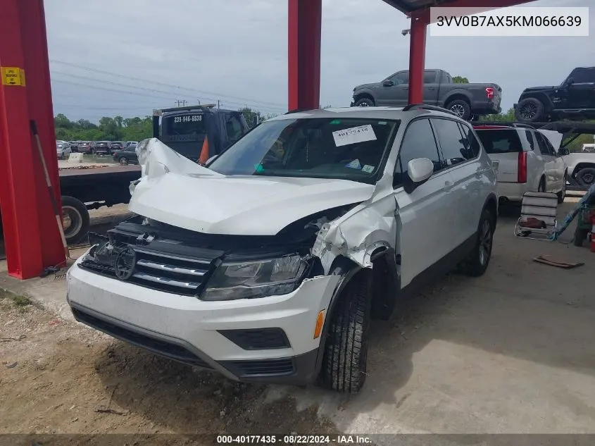 2019 Volkswagen Tiguan 2.0T S VIN: 3VV0B7AX5KM066639 Lot: 40177435