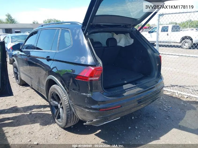 2019 Volkswagen Tiguan 2.0T Se/2.0T Sel/2.0T Sel R-Line/2.0T Sel R-Line Black VIN: 3VV2B7AX1KM178119 Lot: 40189569