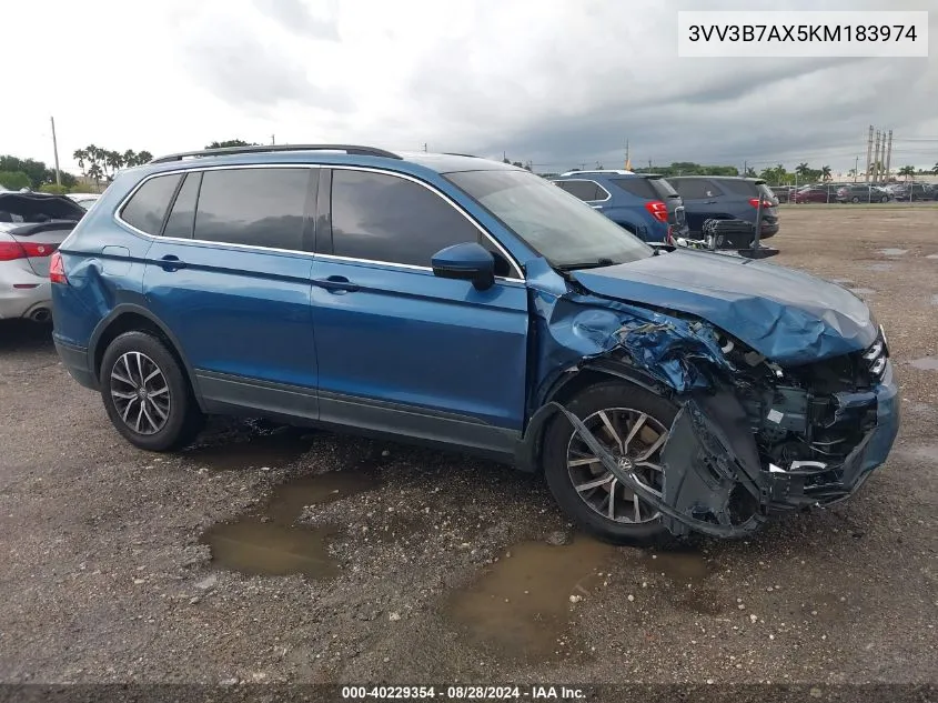 2019 Volkswagen Tiguan 2.0T Se/2.0T Sel/2.0T Sel R-Line/2.0T Sel R-Line Black VIN: 3VV3B7AX5KM183974 Lot: 40229354