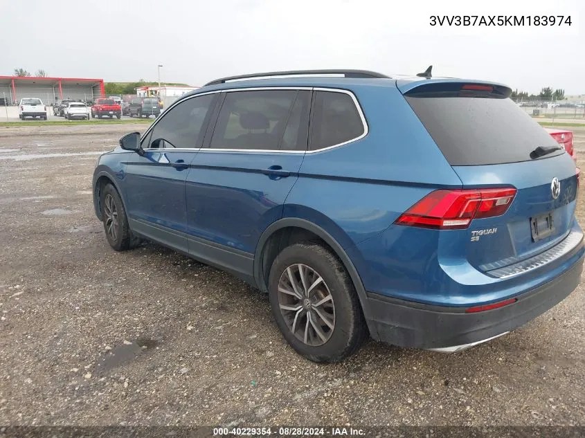 3VV3B7AX5KM183974 2019 Volkswagen Tiguan 2.0T Se/2.0T Sel/2.0T Sel R-Line/2.0T Sel R-Line Black