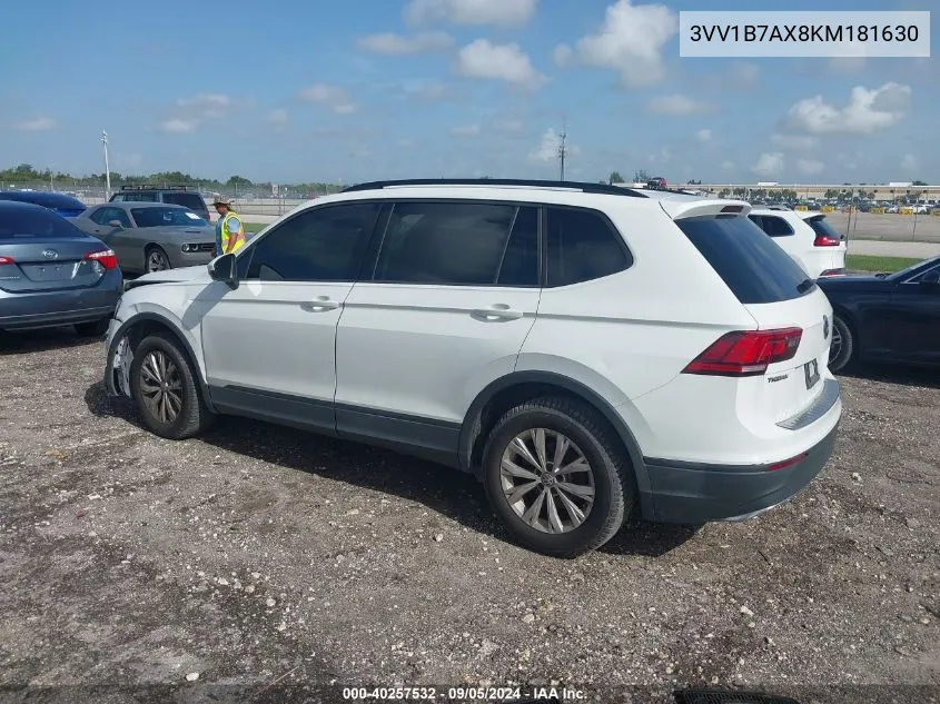 3VV1B7AX8KM181630 2019 Volkswagen Tiguan S