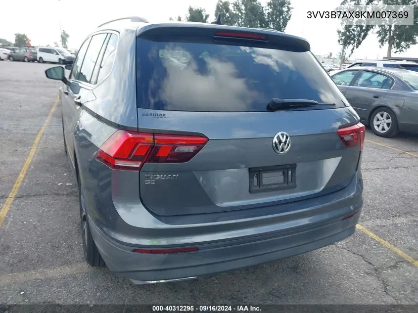 2019 Volkswagen Tiguan 2.0T Se/2.0T Sel/2.0T Sel R-Line/2.0T Sel R-Line Black VIN: 3VV3B7AX8KM007369 Lot: 40312295