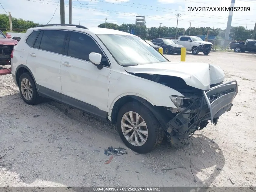 2019 Volkswagen Tiguan 2.0T Sel/2.0T Sel R-Line/2.0T Sel R-Line Black/Se VIN: 3VV2B7AXXKM052289 Lot: 40409967