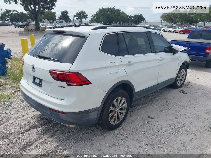 2019 Volkswagen Tiguan 2.0T Sel/2.0T Sel R-Line/2.0T Sel R-Line Black/Se VIN: 3VV2B7AXXKM052289 Lot: 40409967