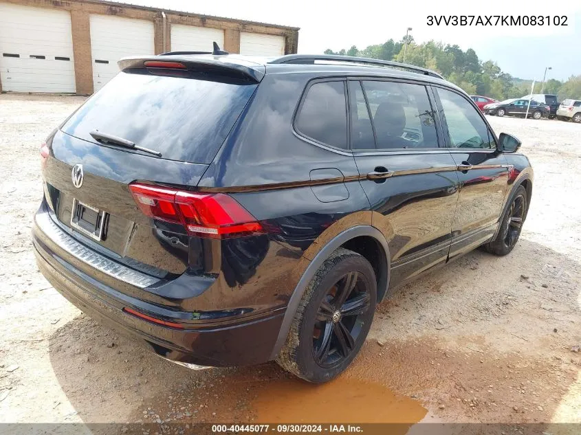 2019 Volkswagen Tiguan 2.0T Se/2.0T Sel/2.0T Sel R-Line/2.0T Sel R-Line Black VIN: 3VV3B7AX7KM083102 Lot: 40445077